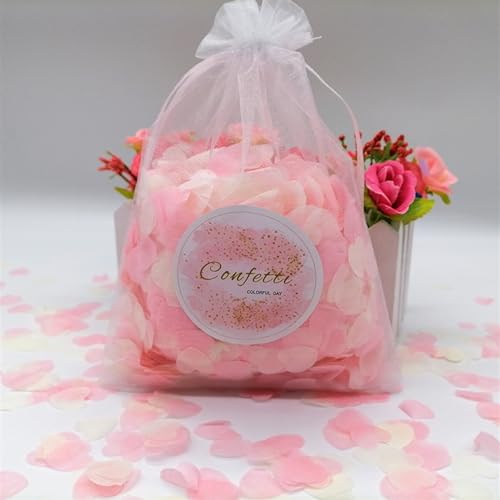 Magisches Gold-Papier-Konfetti, 1 cm, 20 g/Beutel, Hochzeit, Sprinke, Push-Pop, Mädchen, Babyparty, Einhorn, Party, Geburtstag, Dekoration für Mädchen (Love-Serie A) von LAUOFSHA