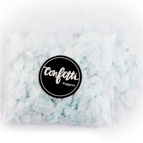 Papier-Konfetti, 10 g/Beutel, 1 cm, gemischte Farben, für Hochzeit, Geburtstag, Babyparty, Partyzubehör, rundes Seidenpapier für transparente Luftballons, Geburtstagsdekoration für Mädchen (weiß) Papier-Konfetti, 10 g/Beutel, 1 cm, gemischte Farben, für Hochzeit, Geburtstag, Babyparty, Partyzubehör, rundes Seidenpapier für transparente Luftballons, Geburtstagsdekoration für Mädchen (weiß) von LAUOFSHA