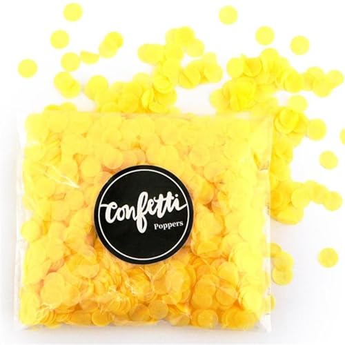 Papier-Konfetti, 10 g/Beutel, 1 cm, gemischte Farben, für Hochzeit, Geburtstag, Babyparty, Partyzubehör, rundes Seidenpapier für transparente Luftballons, Geburtstagsdekoration für Mädchen (gelb) Papier-Konfetti, 10 g/Beutel, 1 cm, gemischte Farben, für Hochzeit, Geburtstag, Babyparty, Partyzubehör, rundes Seidenpapier für transparente Luftballons, Geburtstagsdekoration für Mädchen (gelb) von LAUOFSHA