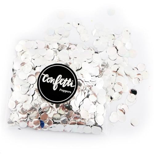 Papier-Konfetti, 10 g/Beutel, 1 cm, gemischte Farben, für Hochzeit, Geburtstag, Babyparty, Partyzubehör, rundes Seidenpapier für transparente Luftballons, Geburtstagsdekoration für Mädchen (Silber) Papier-Konfetti, 10 g/Beutel, 1 cm, gemischte Farben, für Hochzeit, Geburtstag, Babyparty, Partyzubehör, rundes Seidenpapier für transparente Luftballons, Geburtstagsdekoration für Mädchen (Silber) von LAUOFSHA