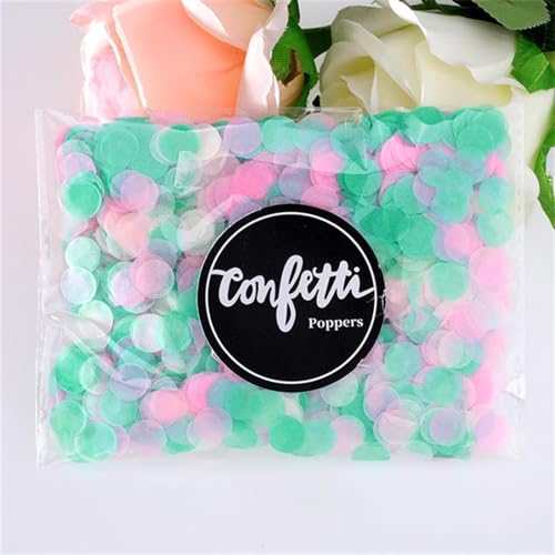 Papier-Konfetti, 10 g/Beutel, 1 cm, gemischte Farben für Hochzeitsdekoration, Geburtstag, Babyparty, Partyzubehör, rundes Seidenpapier für transparente Luftballons, Geburtstagsdekoration für Mädchen Papier-Konfetti, 10 g/Beutel, 1 cm, gemischte Farben für Hochzeitsdekoration, Geburtstag, Babyparty, Partyzubehör, rundes Seidenpapier für transparente Luftballons, Geburtstagsdekoration für Mädchen von LAUOFSHA