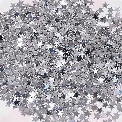 Tischkonfetti, 15 g/Beutel, 6/10 mm, goldfarben, silberfarben, Acryl-Sterne, Tischkonfetti, Streusel, für Hochzeit, Geburtstag, Party, Dekoration, Konfetti-Ballonfüllung, Geburtstagsdekoration für Tischkonfetti, 15 g/Beutel, 6/10 mm, goldfarben, silberfarben, Acryl-Sterne, Tischkonfetti, Streusel, für Hochzeit, Geburtstag, Party, Dekoration, Konfetti-Ballonfüllung, Geburtstagsdekoration für von LAUOFSHA
