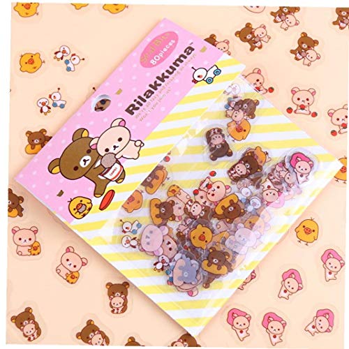 LAVALINK 3D Aufkleber Für Kinder PVC Kawaii Aufkleber Scrapbooking Cat Sentimental Circus Aufkleber Packung Studenten Dekoration Aufkleber Briefpapier-Geschenk 80pcs von LAVALINK