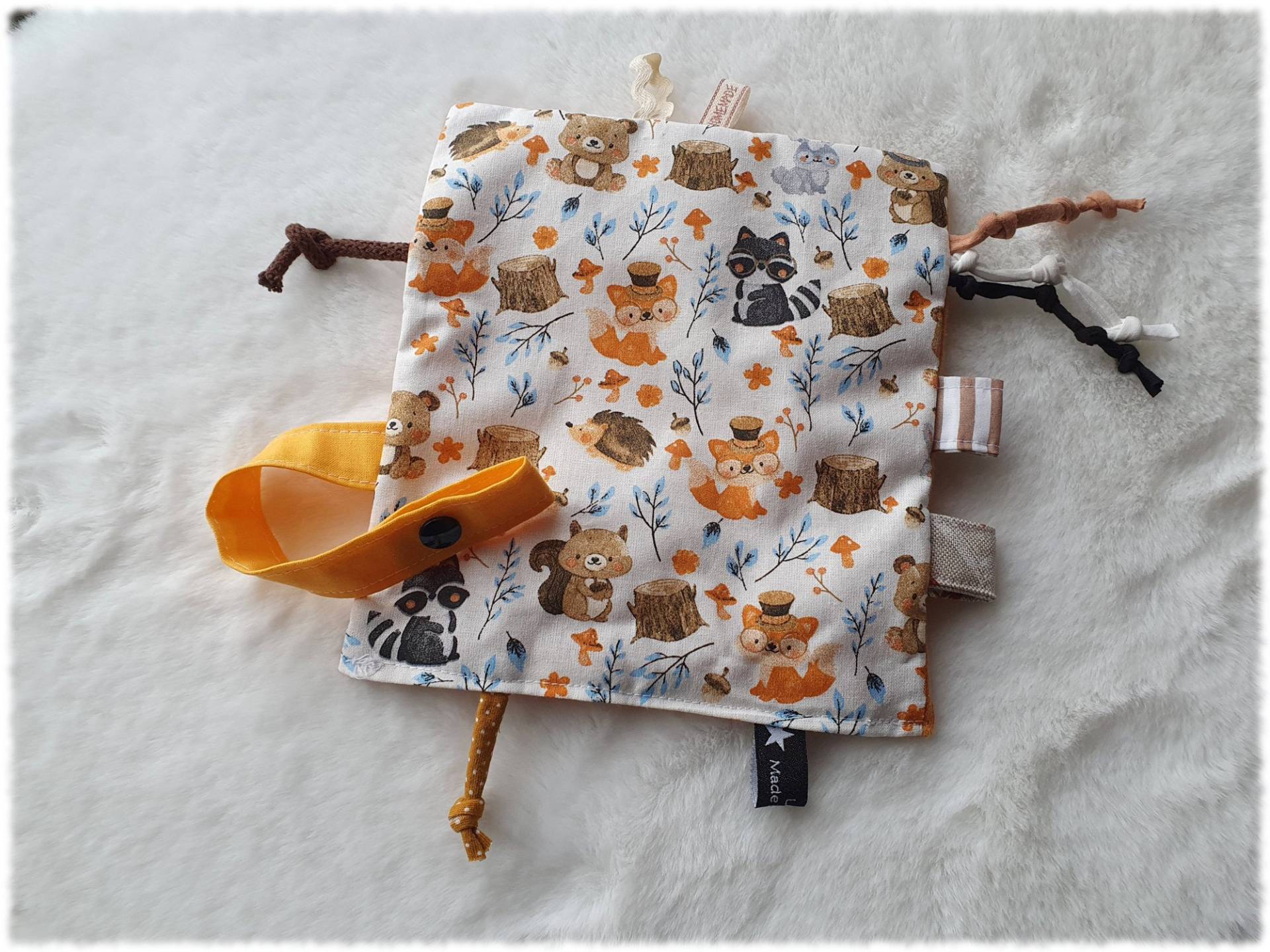 Schmusetuch Baby Knistertuch Babygeschenk Geburt Waldtiere Taufgeschenk Spucktuch Laviosar Schmusetuch Baby Knistertuch Babygeschenk Geburt Waldtiere Taufgeschenk Spucktuch Laviosar von LAVIOSAR