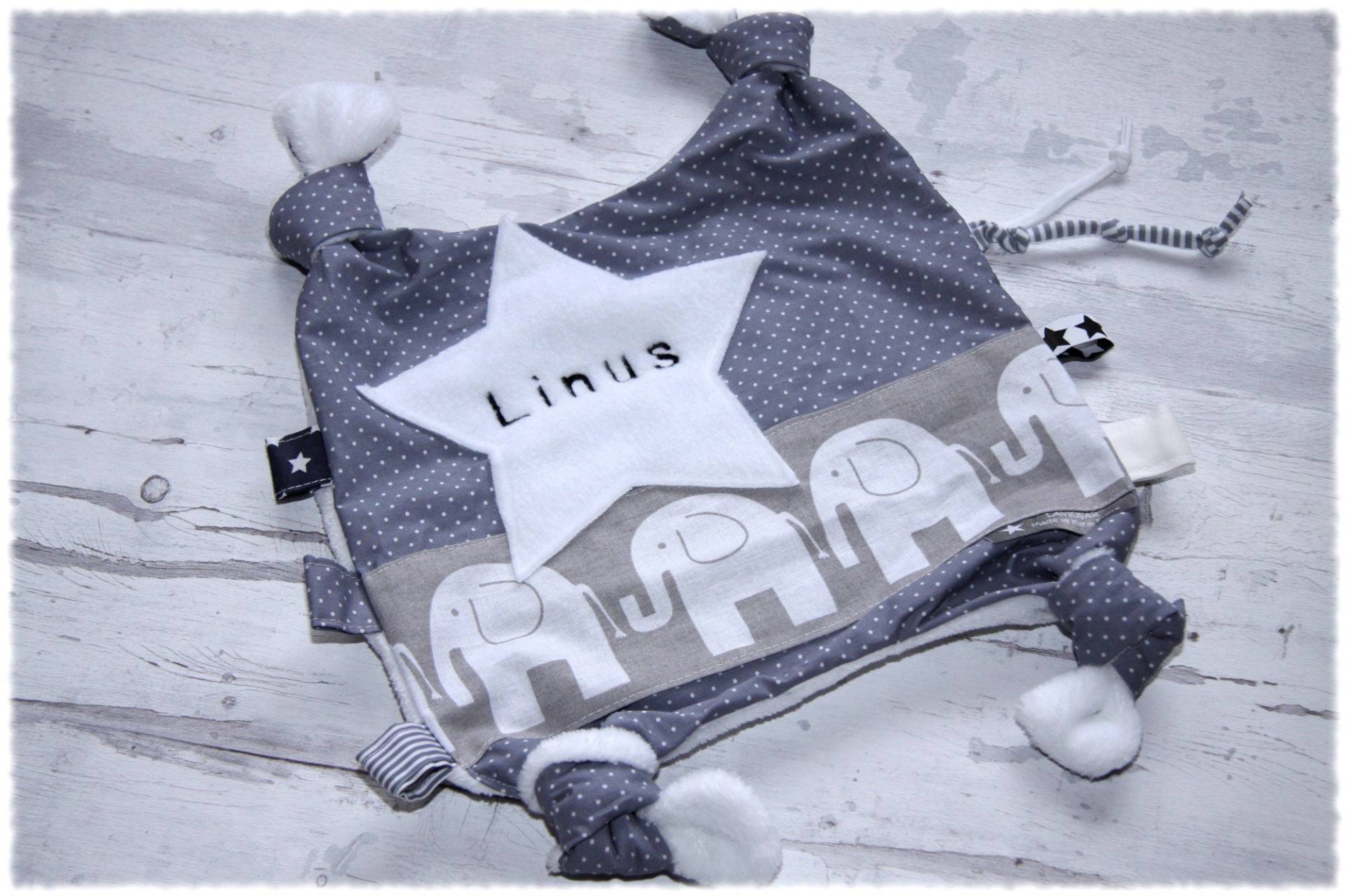 Schmusetuch Personalisiert Knistertuch Mit Namen Schnuffeltuch Elefant Baby Geschenk Babyausstattung Laviosar Schmusetuch Personalisiert Knistertuch Mit Namen Schnuffeltuch Elefant Baby Geschenk Babyausstattung Laviosar von LAVIOSAR