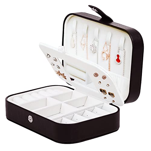 LAVSS Schmuckkästchen Reise,Tragbar Schmuckschatulle mit Spiegel,Schmuckkiste für Halsketten,Armbänder,Ringe,Ohrringe,Multifunktions,Schwarz LAVSS Schmuckkästchen Reise,Tragbar Schmuckschatulle mit Spiegel,Schmuckkiste für Halsketten,Armbänder,Ringe,Ohrringe,Multifunktions,Schwarz von LAVSS