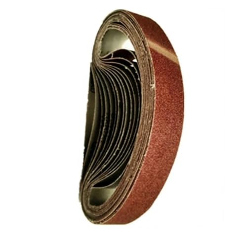 10 Stück 533 mm langes Polierschleifband, 30 mm Schleifband for Bohrschleifen(320) von LAXALO