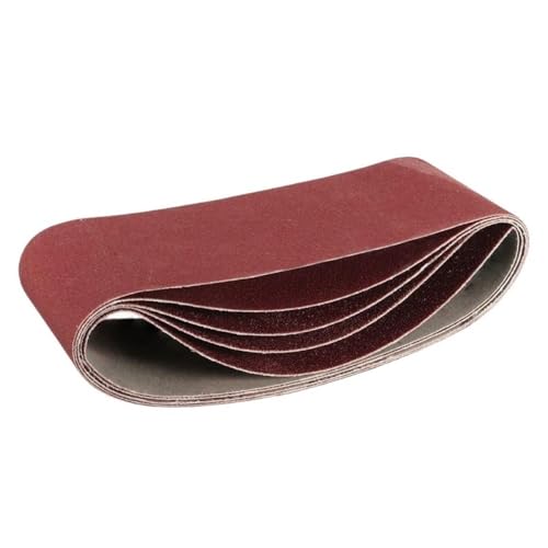 5 Stück Schleifbänder mit Körnung 40–1000, 915 x 100 mm, abriebfeste Schleifbänder for Schleifen(P320) von LAXALO