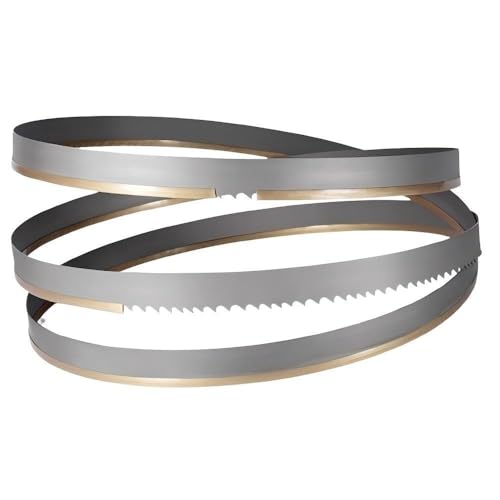 LAXALO Bimetall-Bandsägeblatt 27 x 0,9 x 2450 mm, Metallbandsägeteil, Zugzähne for die mechanische Fertigung, 1 Stück(4/6T) von LAXALO