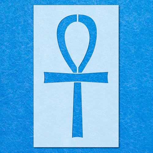 Ägyptische Ankh-Schablone, Mylar-Airbrush-Malerei, Wandkunst, Handwerk Ägyptische Ankh-Schablone, Mylar-Airbrush-Malerei, Wandkunst, Handwerk von LAZER NINJA