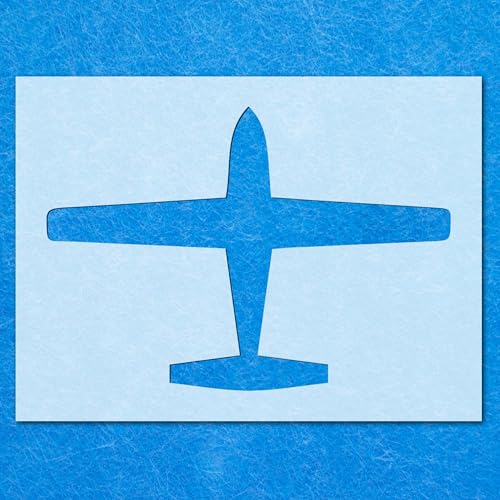 Airbrush-Schablone mit Flugzeug-Luftfahrt-Düsen: Mylar-Airbrush-Wandkunst, Malerei, Basteln, DIY-A4-Schablone, Designgröße (170 mm, 240 mm) von LAZER NINJA