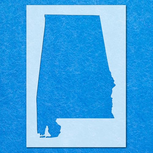 Alabama-Schablone, Mylar-Airbrush-Malerei, Wandkunst, Handwerk Alabama-Schablone, Mylar-Airbrush-Malerei, Wandkunst, Handwerk von LAZER NINJA