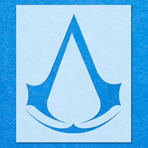 Assassins Creed Symbol-Schablone, Mylar-Airbrush-Malerei, Wandkunst, Handwerk Assassins Creed Symbol-Schablone, Mylar-Airbrush-Malerei, Wandkunst, Handwerk von LAZER NINJA