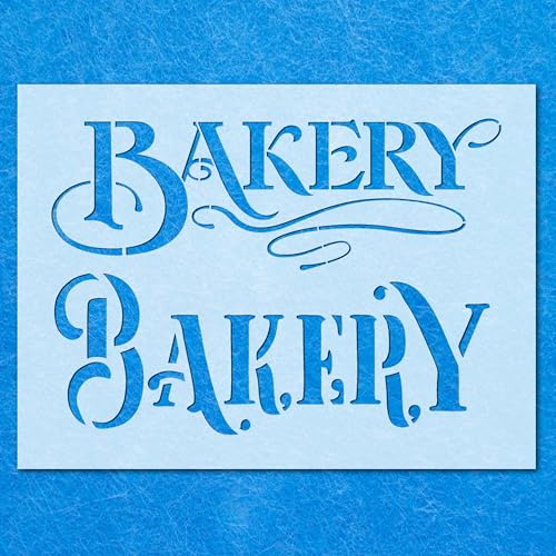 Bäckerei-Schablone, Mylar-Airbrush-Malerei, Wandkunst, Handwerk von LAZER NINJA