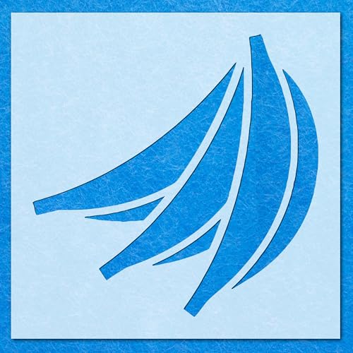 Bananen-Schablone, Mylar-Airbrush-Malerei, Wandkunst, Handwerk Bananen-Schablone, Mylar-Airbrush-Malerei, Wandkunst, Handwerk von LAZER NINJA