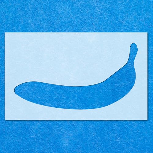 Bananen-Silhouetten-Schablone, Mylar-Airbrush-Malerei, Wandkunst Bananen-Silhouetten-Schablone, Mylar-Airbrush-Malerei, Wandkunst von LAZER NINJA