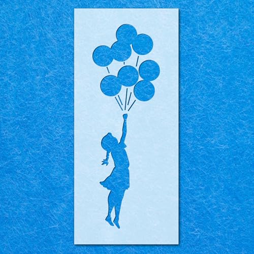 Banksy Schablone für Luftballons: Mylar-Airbrush-Wandkunst, Malerei, Basteln, A1-Schablone, Designgröße (780 mm, 280 mm) von LAZER NINJA