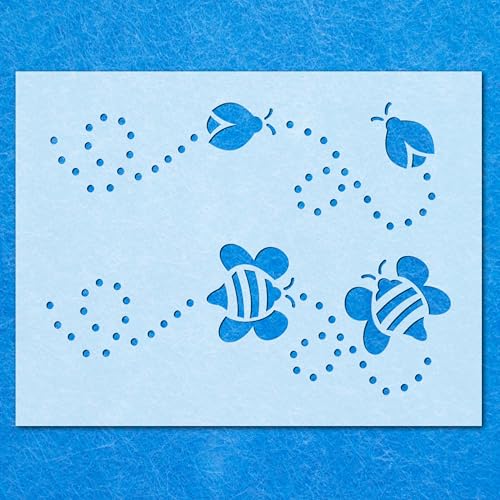 Bees n Bugs Schablone, Mylar-Airbrush-Malerei, Wandkunst, Handwerk von LAZER NINJA