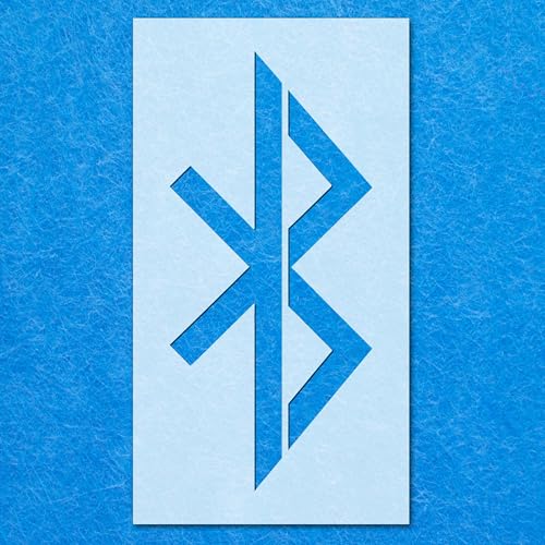 Bluetooth-Symbol-Schablone, Mylar-Airbrush-Malerei, Wandkunst Bluetooth-Symbol-Schablone, Mylar-Airbrush-Malerei, Wandkunst von LAZER NINJA