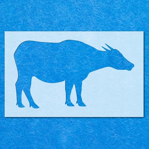 Bufallow-Schablone: Mylar-Airbrush-Wandkunst, Malerei, Basteln, 190 Mikron, DIY-A1-Schablone, Designgröße (445 mm, 780 mm) von LAZER NINJA