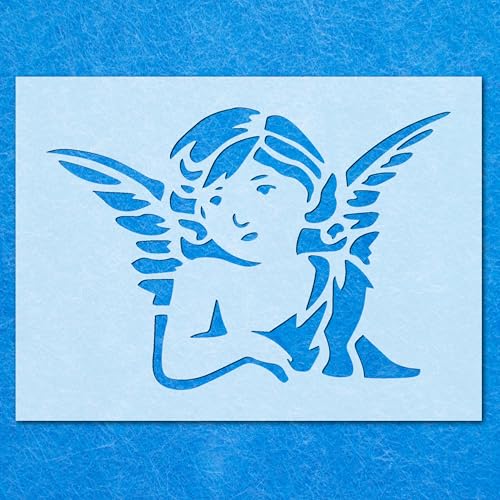 Cherrub Angel-Schablone, Mylar-Airbrush-Malerei, Wandkunst, Handwerk von LAZER NINJA