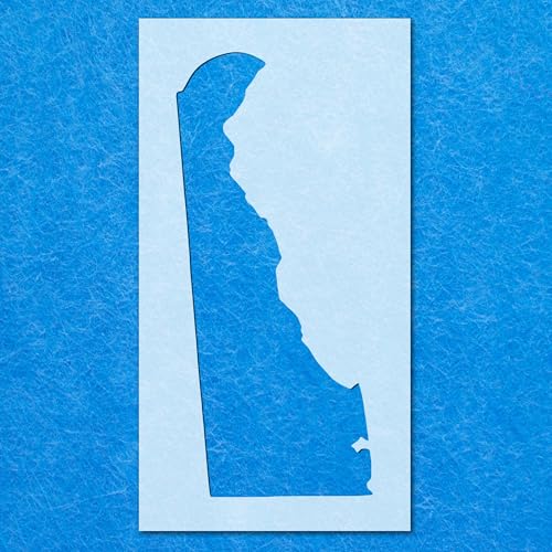 Delaware Schablone, Mylar-Airbrush-Malerei, Wandkunst, Handwerk von LAZER NINJA