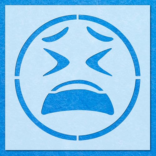 Emoji-Schablone, Mylar-Airbrush-Malerei, Wandkunst, Handwerk von LAZER NINJA
