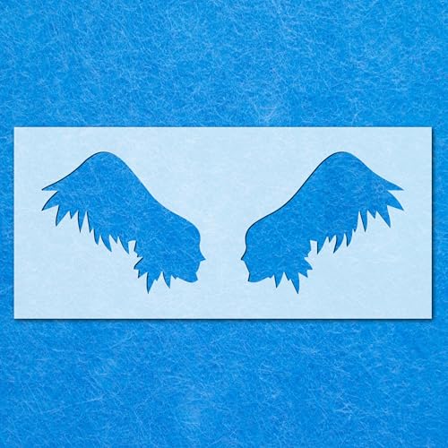 Engelsflügel-Schablone: Mylar-Airbrush-Wandkunst, Malerei, Basteln, 4–190 Mikron, DIY-A1-Schablone, Designgröße (305 mm, 780 mm) von LAZER NINJA