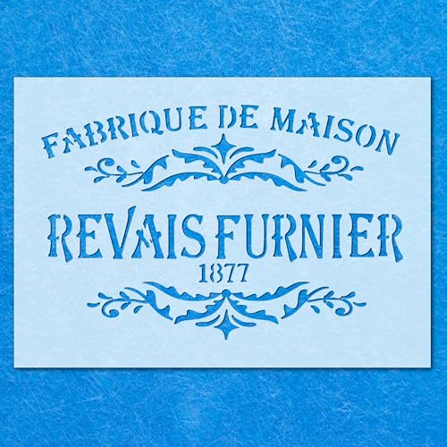 Fabrique De Maison Revais Furnier Schablone, Mylar Airbrush Malerei Wandkunst Handwerk Fabrique De Maison Revais Furnier Schablone, Mylar Airbrush Malerei Wandkunst Handwerk von LAZER NINJA