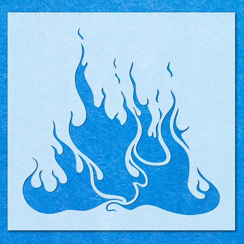 Flammen Schablone, Mylar Airbrush Malerei Wandkunst Handwerk Flammen Schablone, Mylar Airbrush Malerei Wandkunst Handwerk von LAZER NINJA