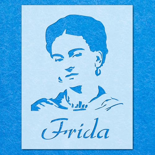Frida Schablone mit berühmten Gesichtern, Mylar, Airbrush, Malerei, Wandkunst, Handwerk von LAZER NINJA