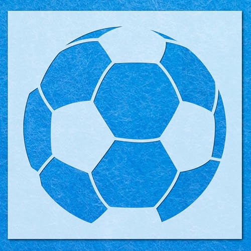 Fußball-Schablone, Mylar-Airbrush-Gemälde, Wandkunst Fußball-Schablone, Mylar-Airbrush-Gemälde, Wandkunst von LAZER NINJA