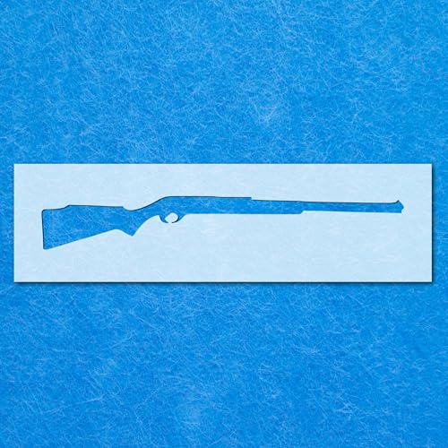 Gewehr-Schablone, Mylar-Airbrush-Malerei, Wandkunst Gewehr-Schablone, Mylar-Airbrush-Malerei, Wandkunst von LAZER NINJA