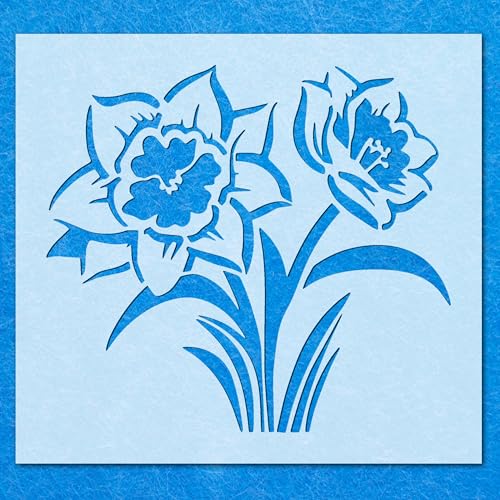 Große Gartenblumen-Schablone, Mylar-Airbrush-Malerei, Wandkunst, Handwerk Große Gartenblumen-Schablone, Mylar-Airbrush-Malerei, Wandkunst, Handwerk von LAZER NINJA