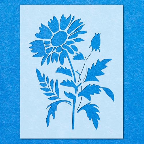 Große Schablonen für Gartenblumen, 2 Schablonen, Mylar-Airbrush-Malerei, Wandkunst, Handwerk von LAZER NINJA