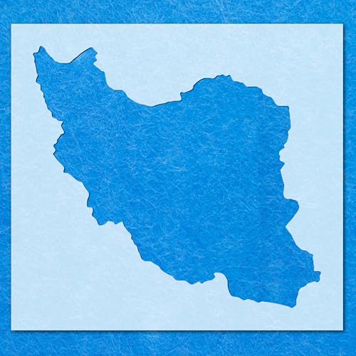 Iran-Schablone, Mylar-Airbrush-Malerei, Wandkunst, Handwerk Iran-Schablone, Mylar-Airbrush-Malerei, Wandkunst, Handwerk von LAZER NINJA