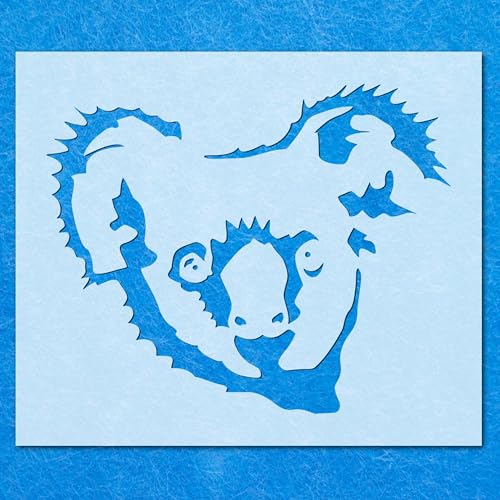 Koala-Schablone, Mylar-Airbrush-Malerei, Wandkunst Koala-Schablone, Mylar-Airbrush-Malerei, Wandkunst von LAZER NINJA