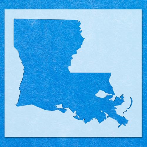 Louisiana-Schablone, Mylar-Airbrush-Malerei, Wandkunst, Handwerk Louisiana-Schablone, Mylar-Airbrush-Malerei, Wandkunst, Handwerk von LAZER NINJA