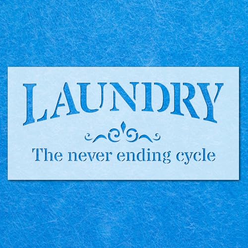 Luandry Never Ending Cycle Sign Stencil: Life Airbrush Wall Art Painting Crafts - A1 Schablone - Designgröße (801 x 330 mm) von LAZER NINJA
