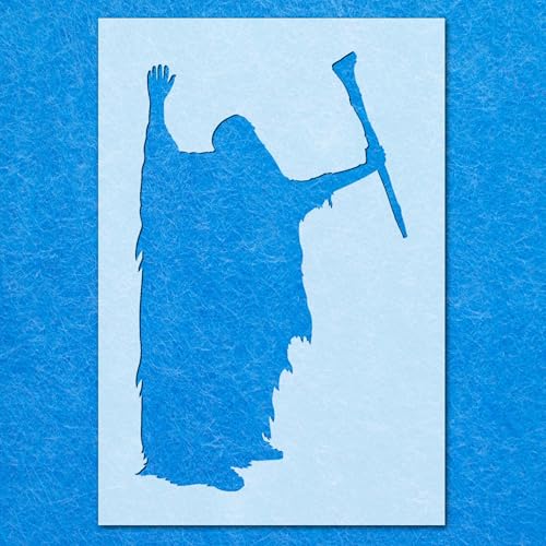Magische Halloween-Schablone: Mylar-Airbrush-Wandkunst, Malerei, Basteln, DIY-A6-Schablone, Designgröße (105 mm, 65 mm) von LAZER NINJA
