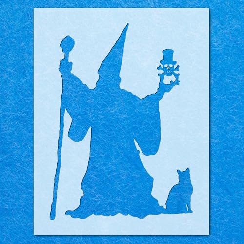 Magische Halloween-Schablone: Mylar-Airbrush-Wandkunst, Malerei, Basteln, DIY-A6-Schablone, Designgröße (90 mm, 65 mm) von LAZER NINJA