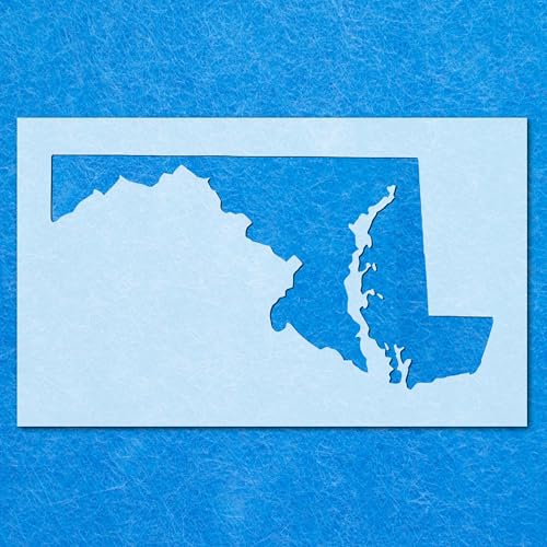 Maryland-Schablone, Mylar-Airbrush-Malerei, Wandkunst, Handwerk von LAZER NINJA