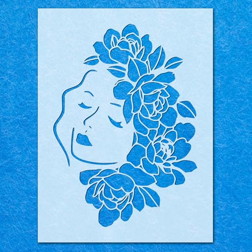 Marylin Monroe Schablone mit Rosen-Gesicht, Mylar, Airbrush, Malerei, Wandkunst, Handwerk Marylin Monroe Schablone mit Rosen-Gesicht, Mylar, Airbrush, Malerei, Wandkunst, Handwerk von LAZER NINJA