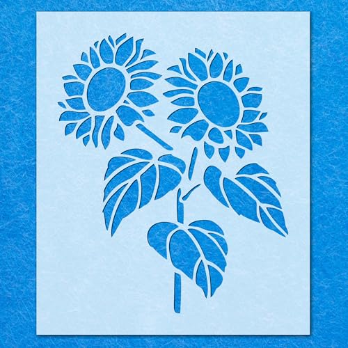 Mylar-Schablone mit Sonnenblumen, für Airbrush-Malerei, Wandkunst, Basteln Mylar-Schablone mit Sonnenblumen, für Airbrush-Malerei, Wandkunst, Basteln von LAZER NINJA