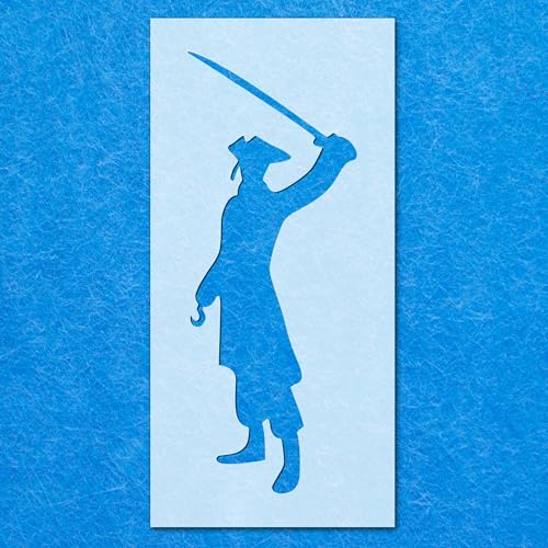 Piraten-Silhouetten-Schablone, Mylar, Airbrush-Malerei, Wandkunst, Handwerk Piraten-Silhouetten-Schablone, Mylar, Airbrush-Malerei, Wandkunst, Handwerk von LAZER NINJA