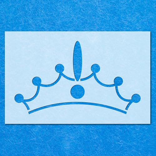 Prinzessinnenkronen-Schablone, Mylar-Airbrush-Malerei, Wandkunst von LAZER NINJA