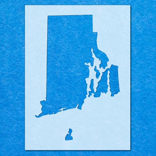 Rhode Island-Schablone, Mylar-Airbrush-Malerei, Wandkunst, Handwerk Rhode Island-Schablone, Mylar-Airbrush-Malerei, Wandkunst, Handwerk von LAZER NINJA