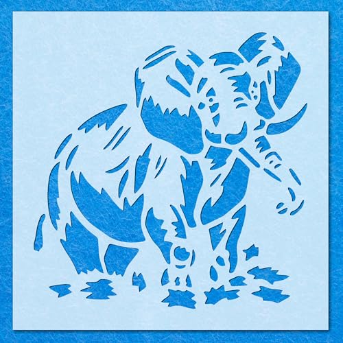 Rustik Schablone Elefant Tier Safari Mylar Airbrush Malerei Wandkunst Handwerk Rustik Schablone Elefant Tier Safari Mylar Airbrush Malerei Wandkunst Handwerk von LAZER NINJA