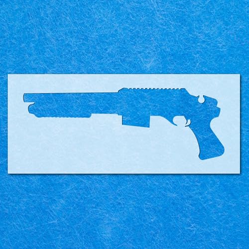 Sawnoff Schablone für Schrotflinte, Mylar, Airbrush, Wandkunst, Malerei, Basteln, DIY-A1-Schablone, Designgröße (280 mm, 780 mm) von LAZER NINJA