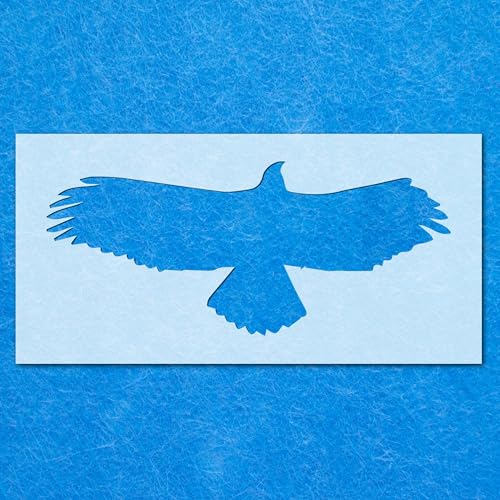 Schablone "Adlervogel", fliegende Schablone: Mylar-Airbrush-Wandkunst, Malerei, Basteln, DIY-A2-Schablone, Designgröße (240 mm, 555 mm) von LAZER NINJA